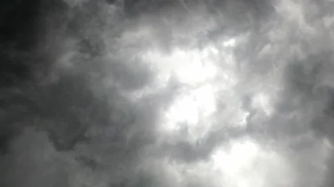 Time lapse clouds in 4k puffy cumulus dark weather with dramatic beauty atm.. Stock Footage 254801093