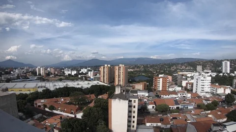 Time lapse of clouds above city of Cucuta Stock Footage 109520949