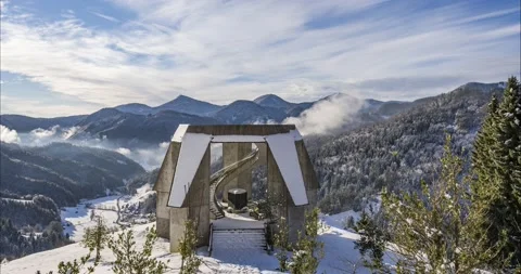 Time lapse of clouds above the Monument Stock Footage 166880539
