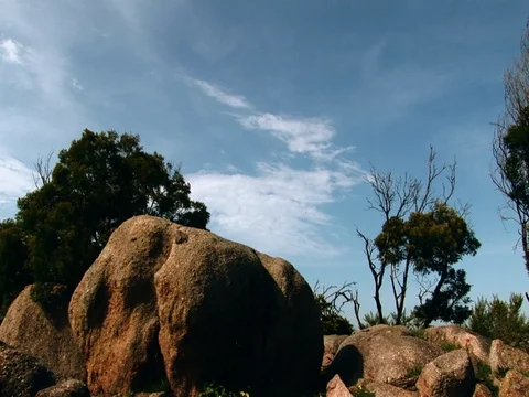 Time lapse of clouds above a mountain. Stock Footage 80242960