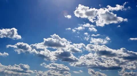 Time lapse clouds above the sun Stock Footage 26170068
