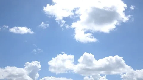 Time Lapse of Clouds Against Blue Sky Stock Footage 77027136