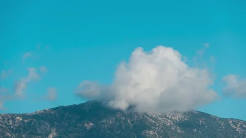 Time lapse of clouds against blue sky 스톡 동영상 233423829