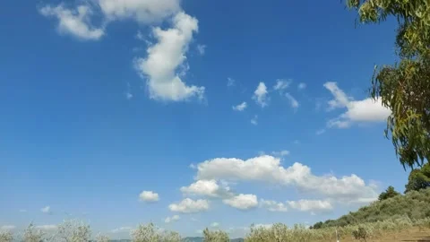 Time lapse Clouds and blue sky in coutryside Stock Footage 138324823