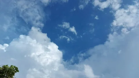 Time lapse Clouds and blue sky, FHD Stock Footage 139705484