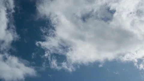 Time lapse clouds and blue sunny sky Video stock 205247691