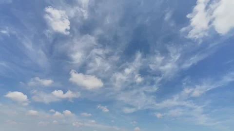 Time Lapse of Clouds and Blue Sky Stock Footage 250003181
