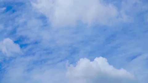 Time lapse  clouds and blue sunny sky Video stock 283065950