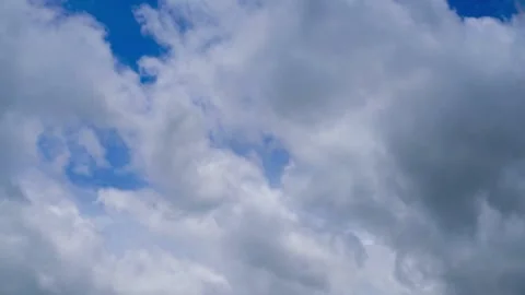 Time lapse  clouds and blue sunny sky Video stock 283065977