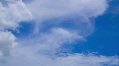 Time lapse  clouds and blue sunny sky Video stock 283065985