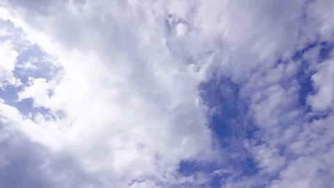 Time lapse  clouds and blue sunny sky Video stock 283831359