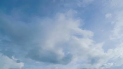 Time lapse  clouds and blue sunny sky Video stock 284108526