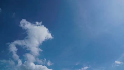 Time lapse  clouds and blue sunny sky Video stock 284108697