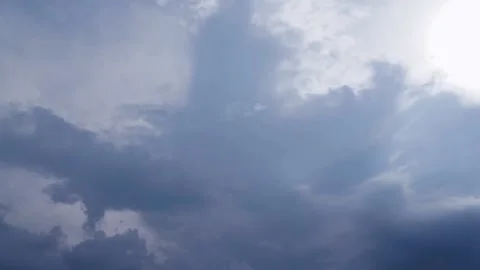 Time lapse  clouds and blue sunny sky Video stock 285314545