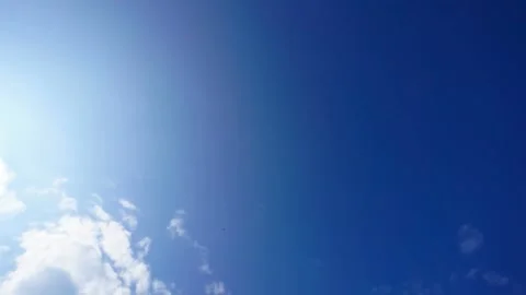 Time lapse  clouds and blue sunny sky Vídeos de archivo 288185003