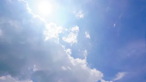 Time lapse  clouds and blue sunny sky Vídeos de archivo 288185011