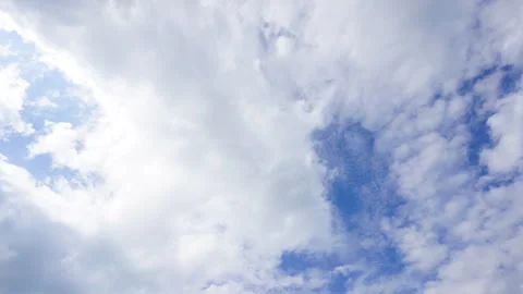 Time lapse  clouds and blue sunny sky, Stock Footage 290888664