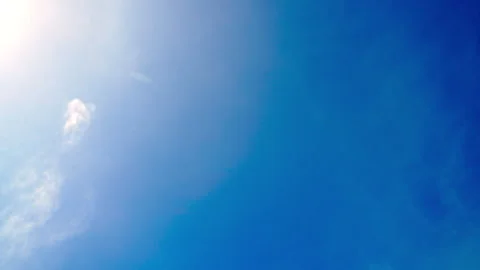 Time lapse  clouds and blue sunny sky,  white clouds over blue sky, Aerial .. Stock Footage 290895338