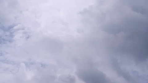 Time lapse  clouds and blue sunny sky,  white clouds over blue sky, Aerial .. Video stock 290909541