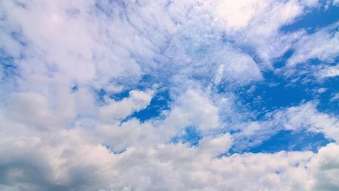 Time lapse clouds and clear sky Stock Footage 89414527