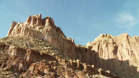 Time Lapse of Clouds and Desert Mountains - Clip 1 Stock Footage 714209