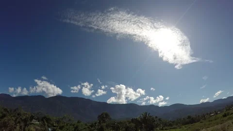Time lapse of clouds and hills Stock Footage 269659585