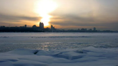 Time lapse clouds and industry Stock Footage 747950