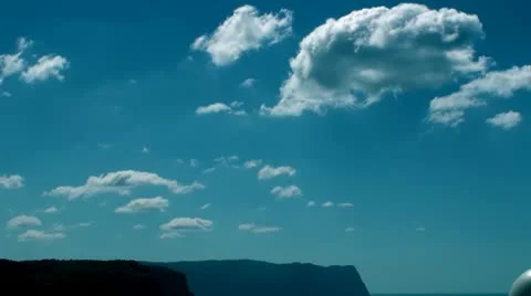 Time Lapse Clouds And Mountain Full HD Stock Footage 11357286