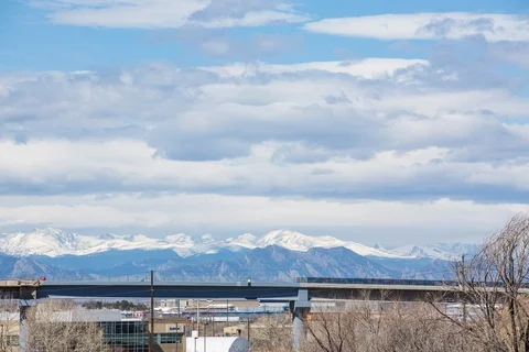 Time-lapse with clouds and mountains Stock Footage 88626846