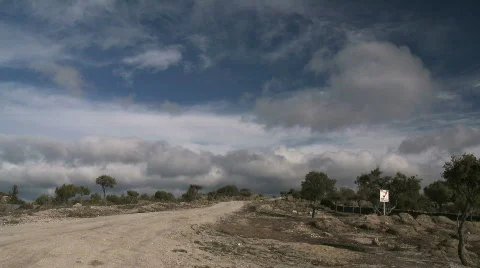 Time lapse clouds and nature Stock Footage 612916