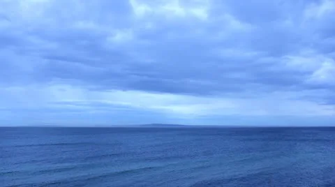 Time-lapse Clouds and ocean Vídeo Stock 14809154