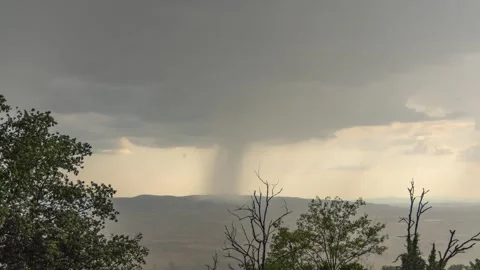 Time lapse of clouds and rain above Assisi, Umbria, Italy Stock Footage 338297704