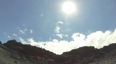 Time lapse clouds and rockformations Stock Footage 64593478