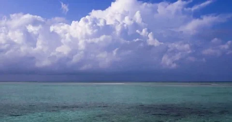 Time lapse of clouds and sea Stock-Footage 69184698
