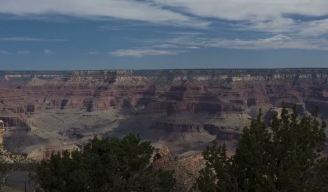 Time lapse of clouds and shadows over the Grand Canyon in Arizona Stock Footage 91106007