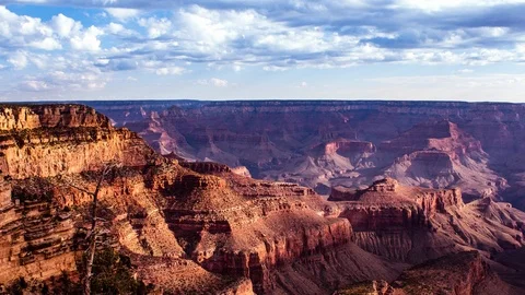 Time Lapse - Clouds and Shadows Moving over Grand Canyon, Arizona - 4K Stock Footage 109588945