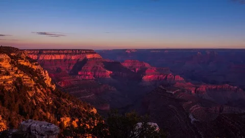 Time Lapse - Clouds and Shadows Moving over Grand Canyon - Arizona - 4K 库存影片 110889943