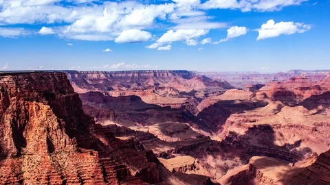 Time Lapse - Clouds and Shadows Moving over Grand Canyon, Arizona - 4K Stock Footage 110893639