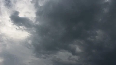 Time lapse of Clouds and Stormy Night. Stock Footage 93639720