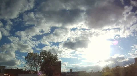 Time lapse clouds and sunset 1 Stock Footage 8906445