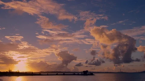 Time lapse. Clouds. and sunset. Stock Footage 100847089