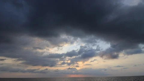 Time lapse of clouds and sunset Stock Footage 121772238
