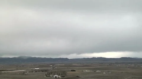 Time Lapse of Clouds from Approaching Storm in Colorado Rockies Stock Footage 54717189