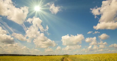 Time-lapse of clouds on a beautiful landscape Stock Footage 89185105