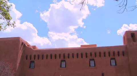 Time lapse of clouds behind Santa Fe, New Mexico. Vidéo 8982980