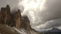 time lapse clouds between three peaks dolomites 4k or 4k+ Resolution