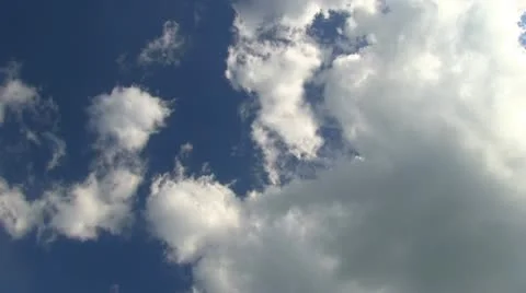 Time lapse of clouds with blue sky 库存影片 11154689