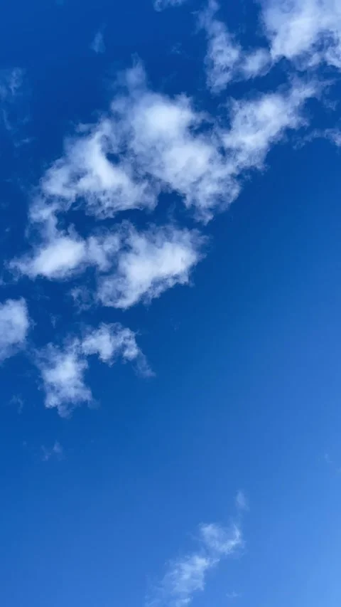 Time lapse of clouds in a blue sky Stock Footage 272163922