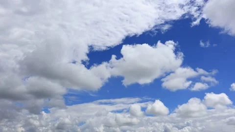 Time lapse of clouds in blue sky Stock Footage 311009737