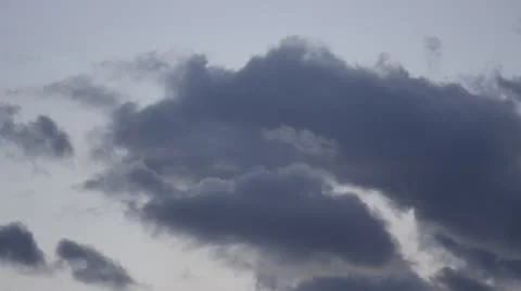 Time Lapse clouds breeze by. Close up. Up high. HD 1080 version Stock Footage 24786845